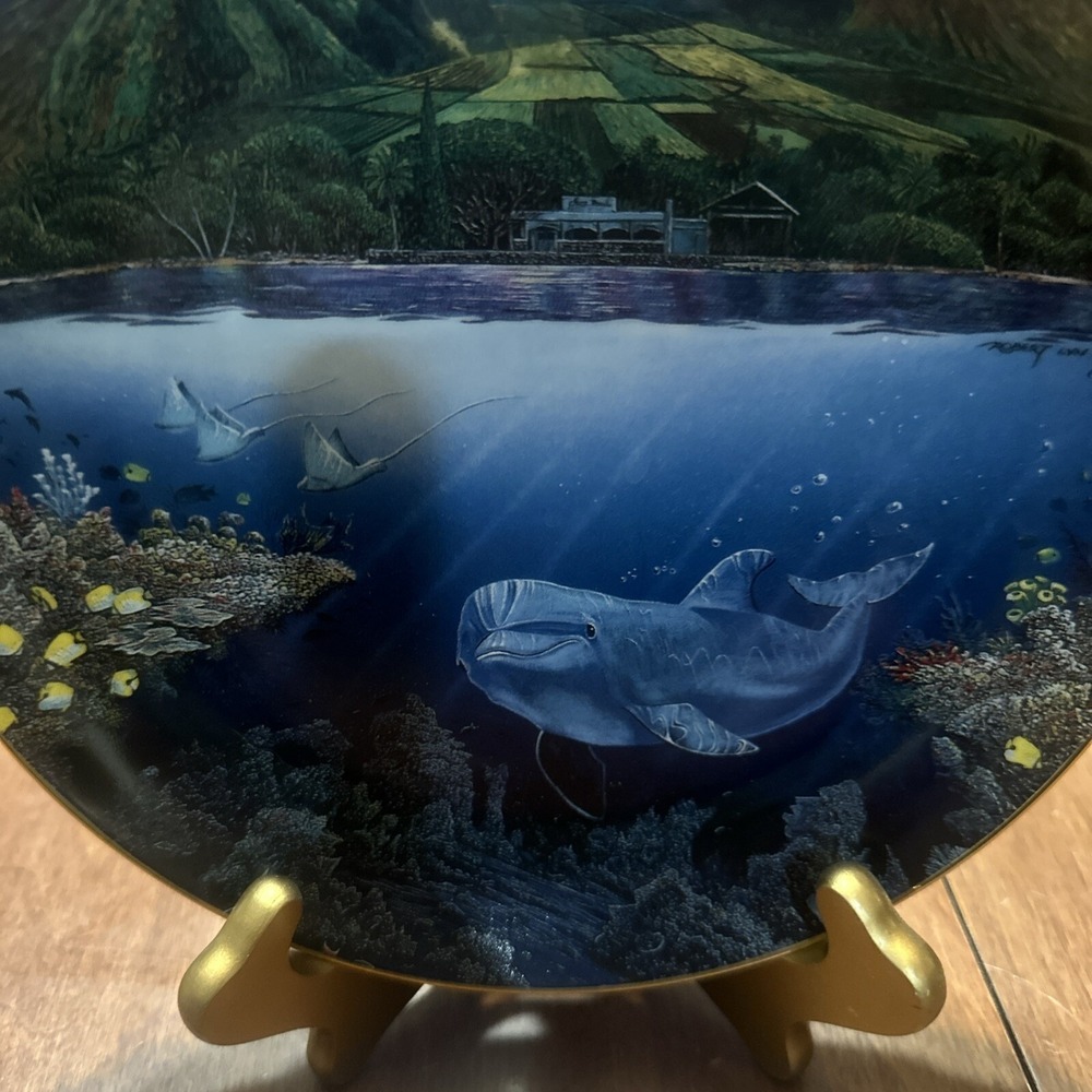 Chez‎ Paul Robert Lyn Nelson Underwater Paradise Collection Plate Y7901 Danbury - Picture 2 of 4